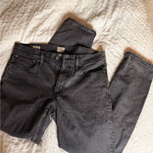 J. Crew Men's Charcoal Relaxed Jeans